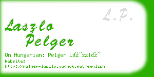 laszlo pelger business card